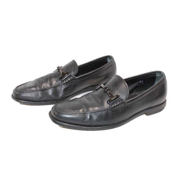 Men\'s TODS Signature Horse Bit Loafers 5.5 US 6.5 Black Leather Slip On Shoes